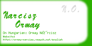 narcisz ormay business card